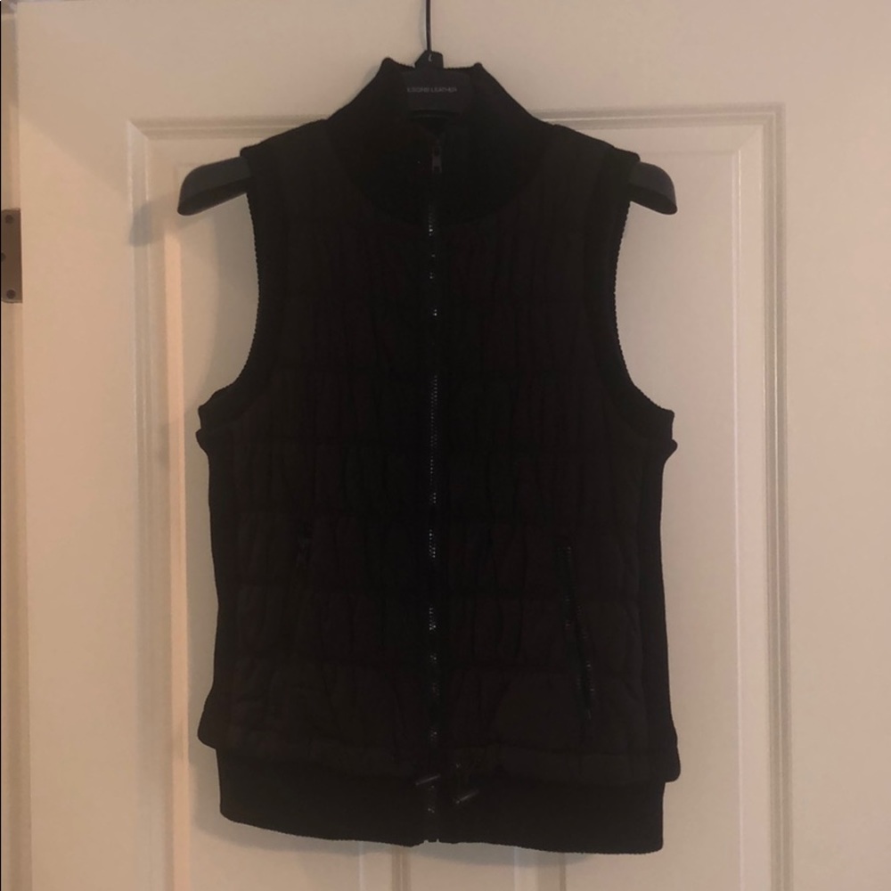 Black Rivet Insulated Vest